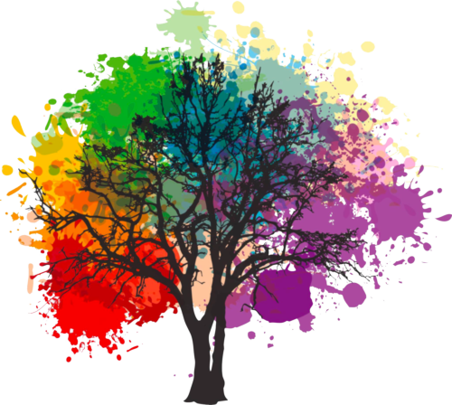 Arbre multicolore